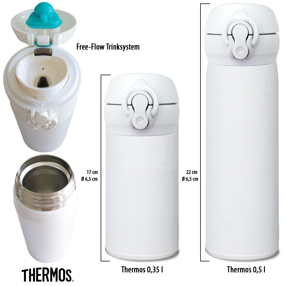 personalisierte Thermos Isolierflasche Tulpe