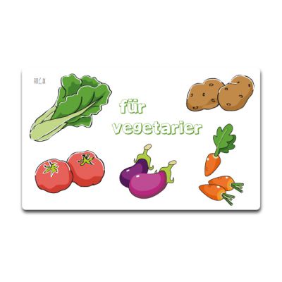 Personalisiertes Brett für Vegetarier