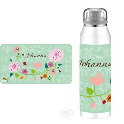 Alfi Isolierflasche Floral mint