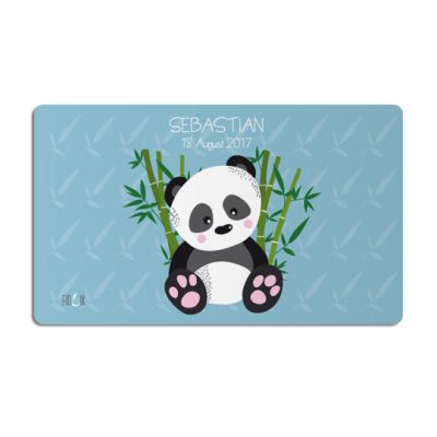 Panda Brettchen mit Namen