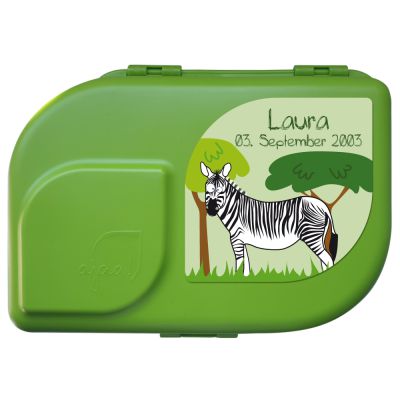 Bentobox aus Zuckerrohr Zebra