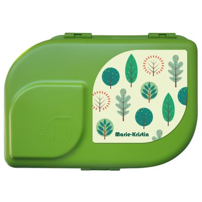 Lunchbox 100% recycelbar Wald grün