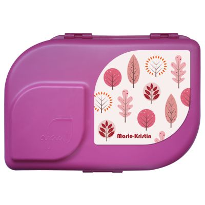 Lunchbox 100% recycelbar Wald rosa
