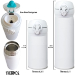 personalisierte Thermos Isolierflasche Waschbär