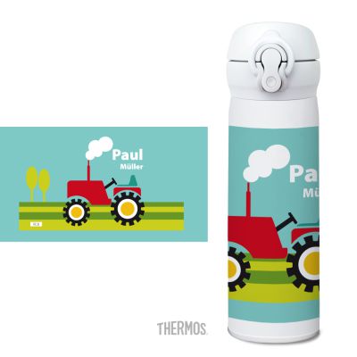 Thermos Isolierflasche Traktor