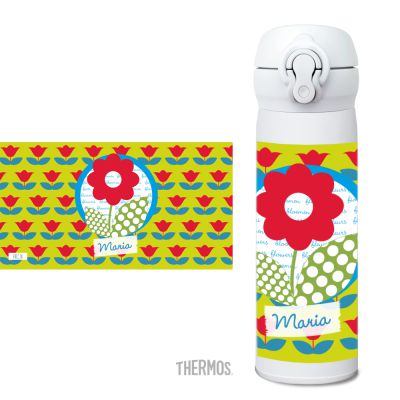 Thermos Isolierflasche Blume