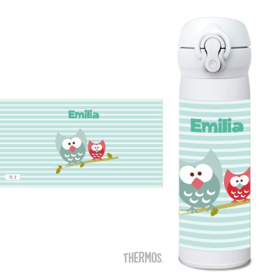 Thermos Isolierflasche Eulen