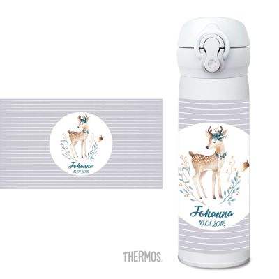 Thermos Isolierflasche Reh