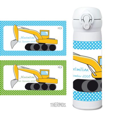 Thermos Isolierflasche Bagger