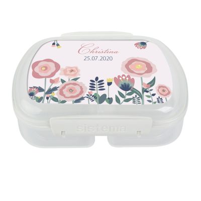 Lunchbox personalisiert Wildblumen