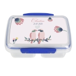 personalisierte Lunchbox personalisiert Vogelpaar