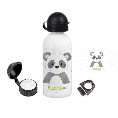 Aluflasche Pandajunge von Stickherz