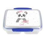 personalisierte Brotdose mit Pandamädchen von Stickherz