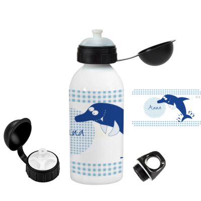 Personalisierte Flasche Delphin