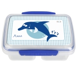 personalisierte Brotzeitdose mit Trennwand Delphin