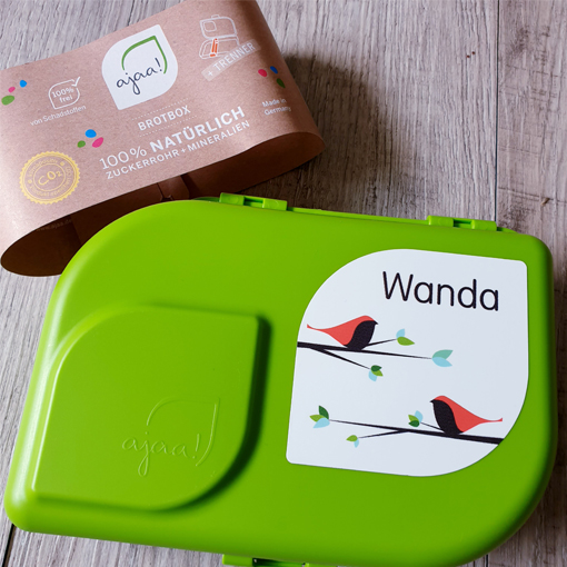 Brotdose,ohne Plastik,plastikfrei,lunchbox,schule,kita,mit Namen